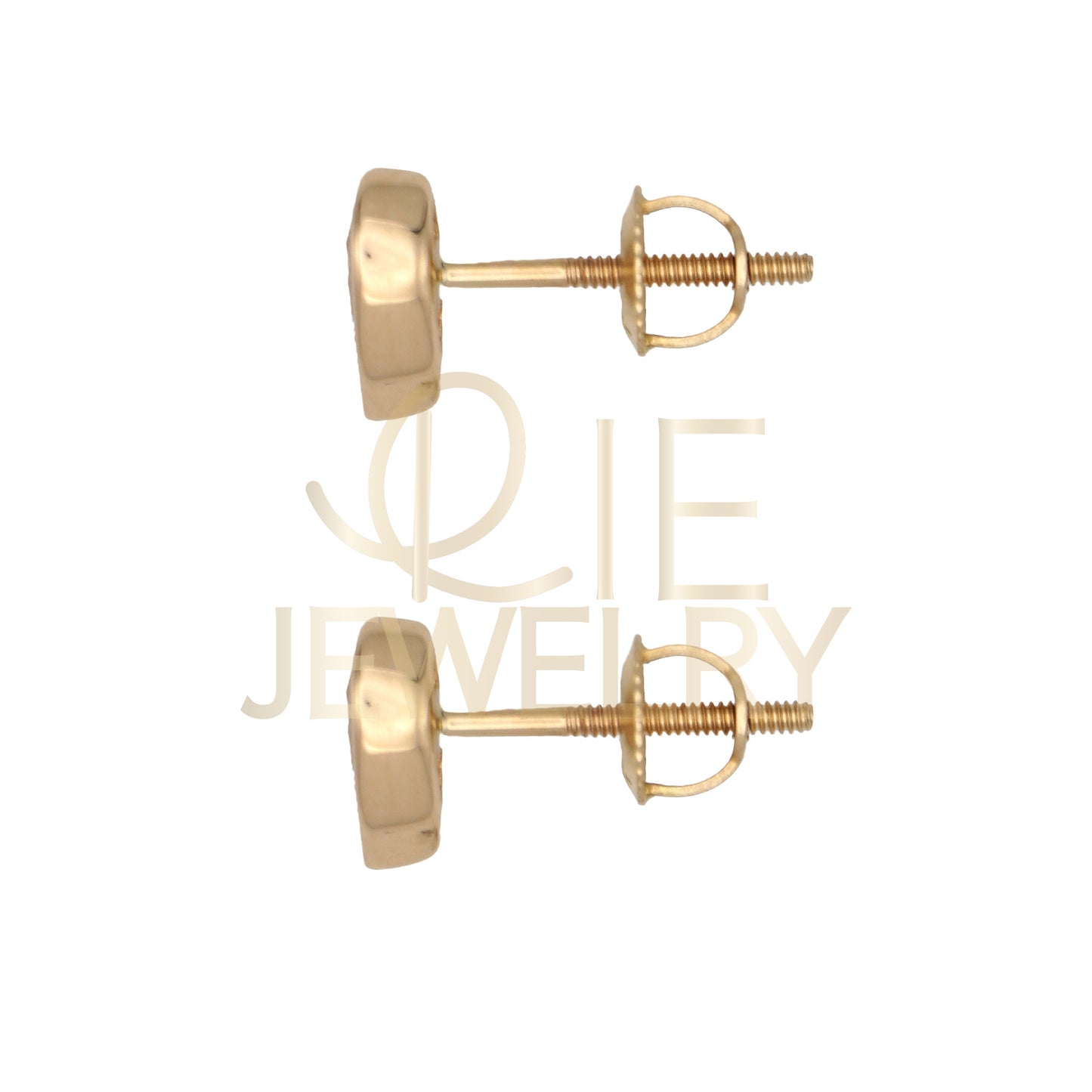 14k Yellow Gold 0.5 CTW Lab Grown Diamond Fashion Bezel Pear Stud Earrings