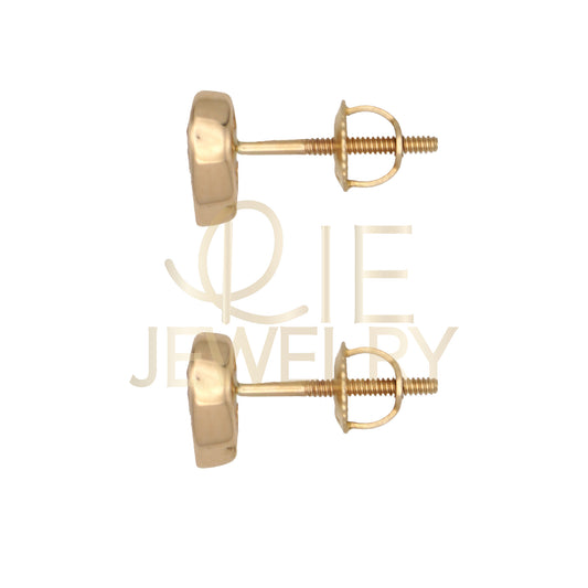 14k Yellow Gold 0.5 CTW Lab Grown Diamond Fashion Bezel Pear Stud Earrings