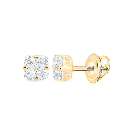 10k Yellow Gold 0.375 CTW Lab Grown Diamond Fashion Stud Earrings