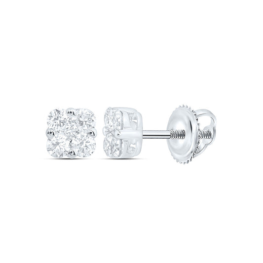 10k White Gold 0.375 CTW Lab Grown Diamond Fashion Stud Earrings